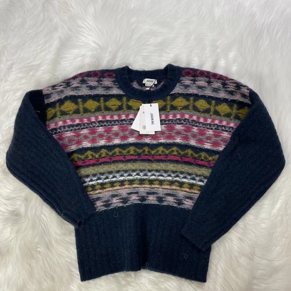 NWT Jason Wu Merino Wool Fair Isle Sweater Pullover - Picture 7 of 8